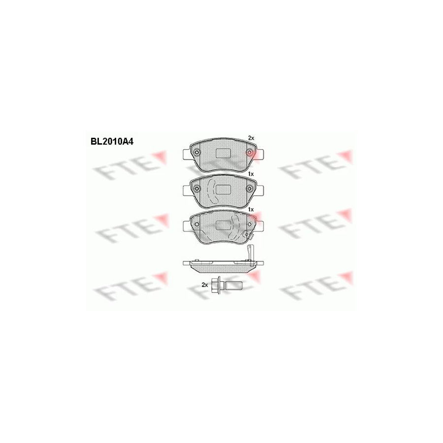 FTE Bl2010A4 Brake Pad Set