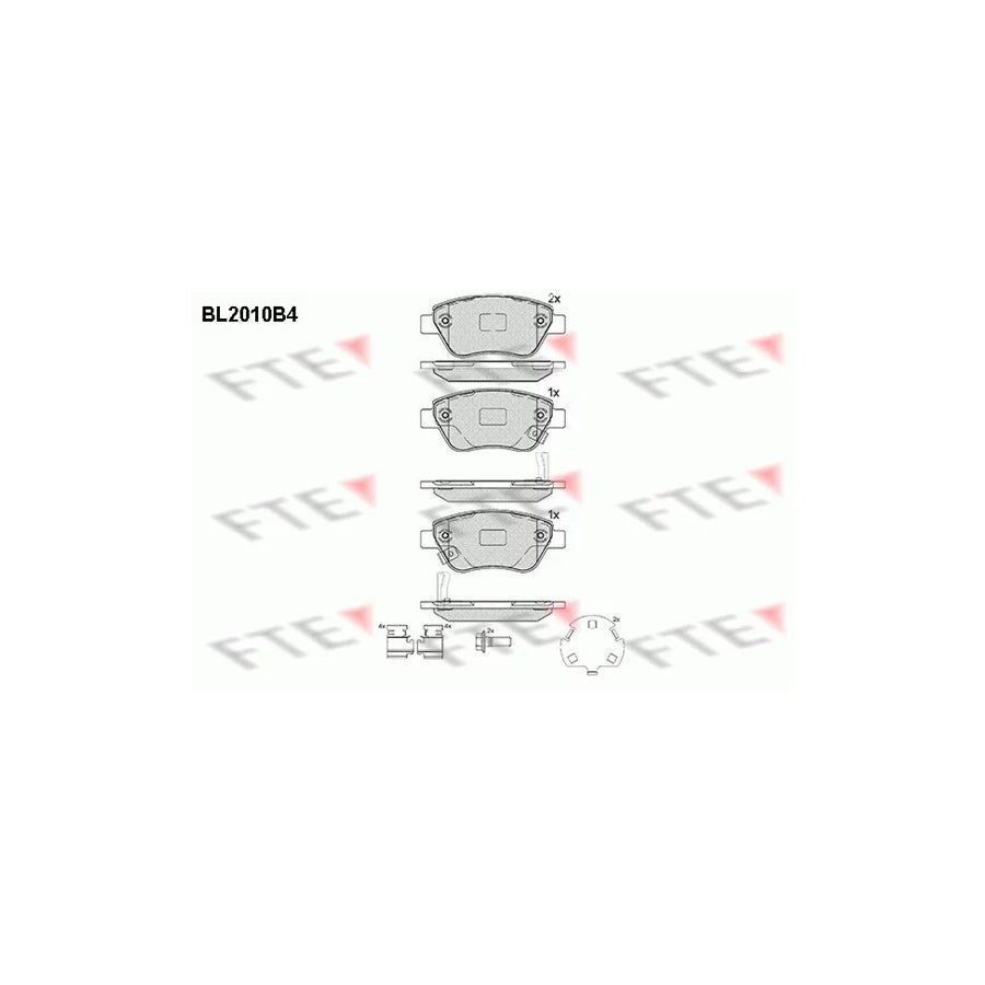 FTE Bl2010B4 Brake Pad Set