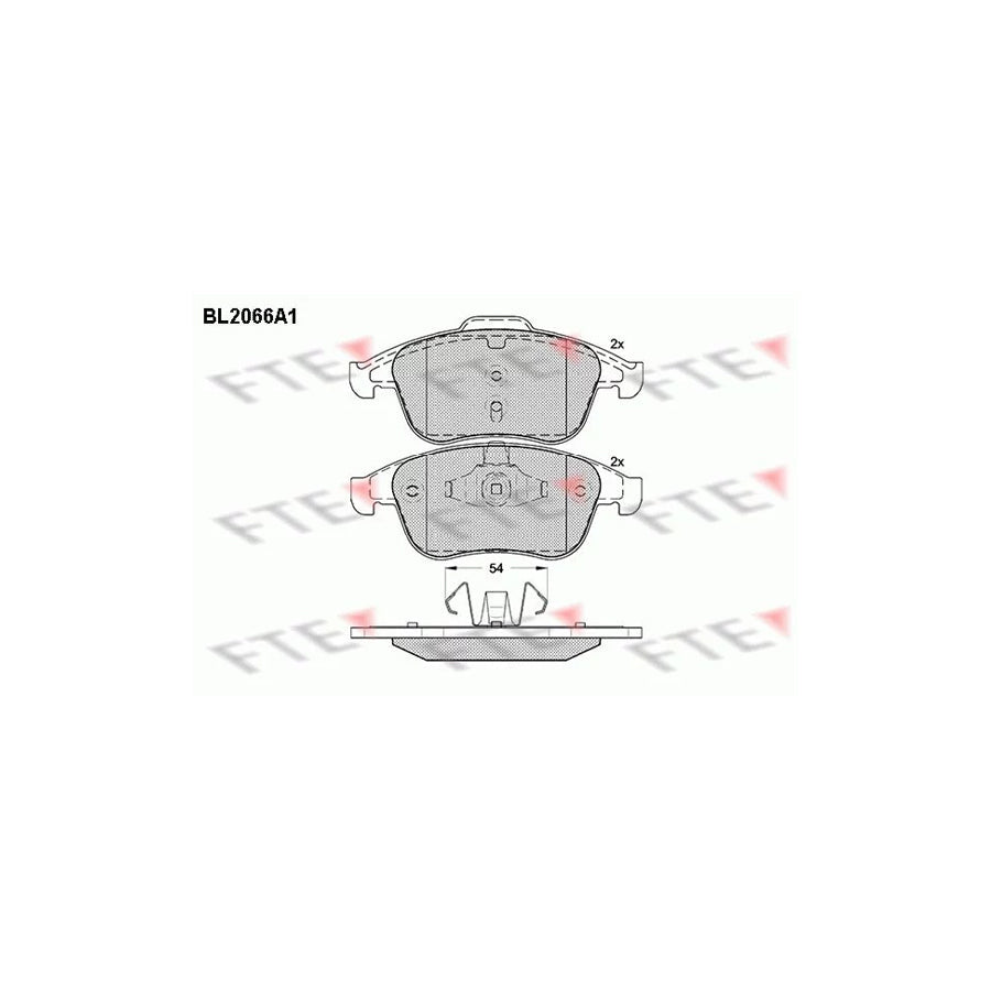 FTE Bl2066A1 Brake Pad Set