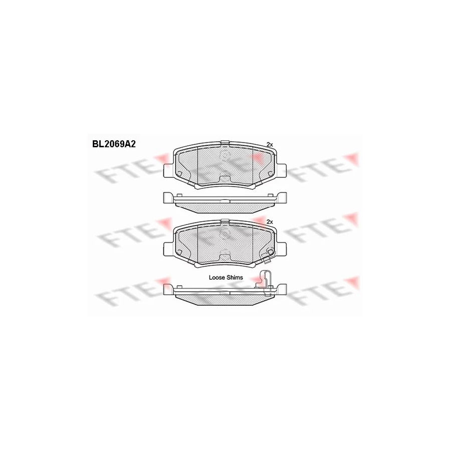 FTE Bl2069A2 Brake Pad Set