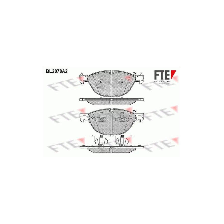 FTE Bl2078A2 Brake Pad Set