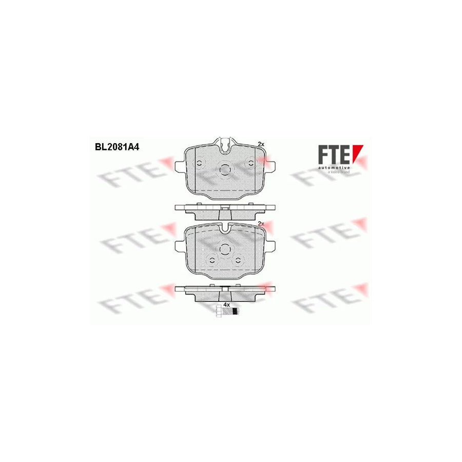 FTE Bl2081A4 Brake Pad Set