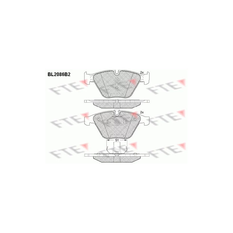 FTE Bl2086B2 Brake Pad Set