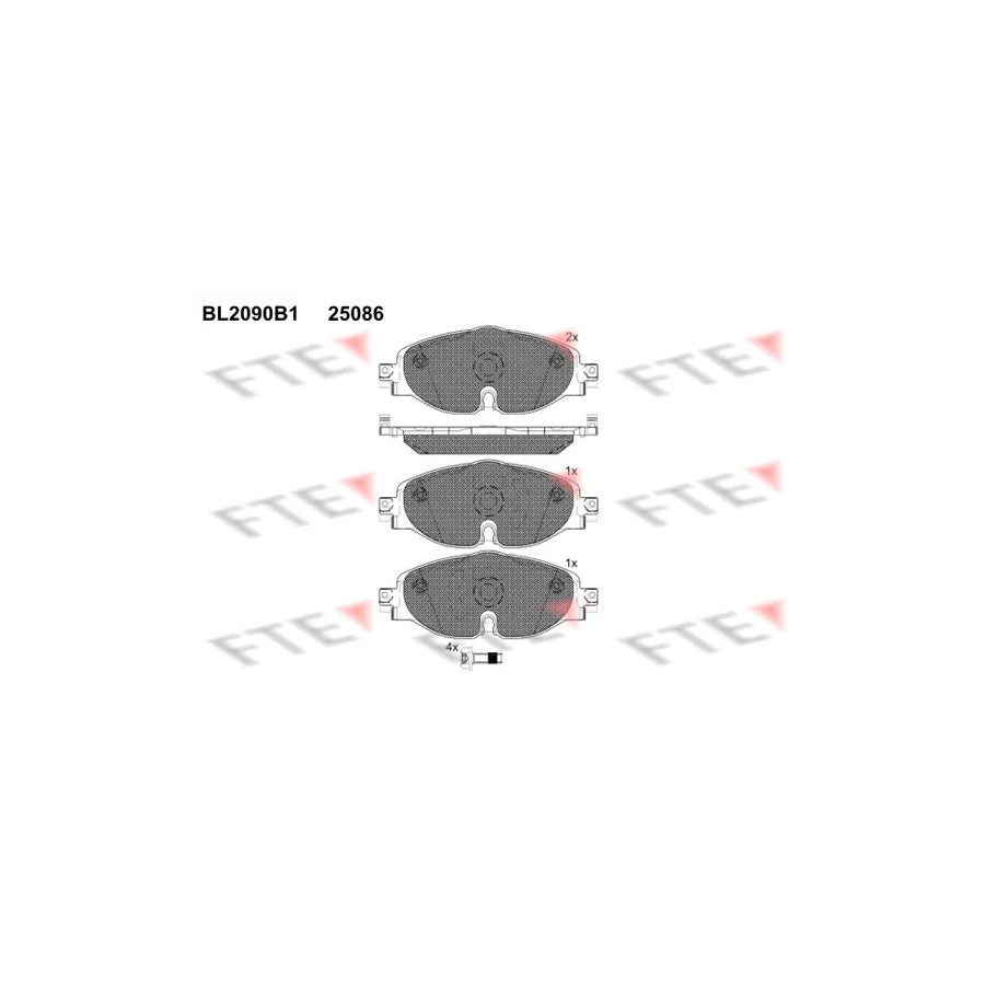FTE Bl2090B1 Brake Pad Set