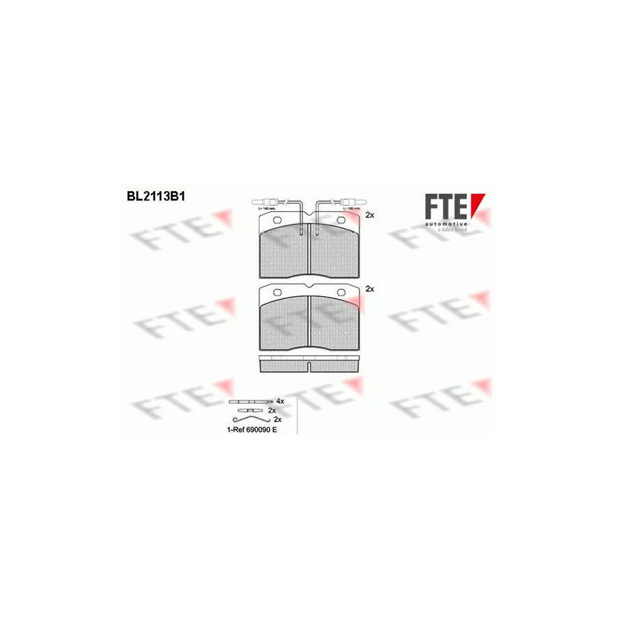FTE Bl2113B1 Brake Pad Set