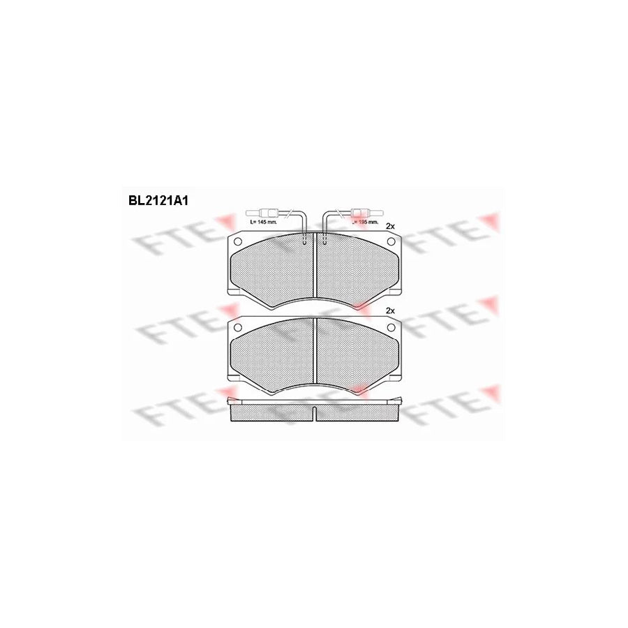 FTE Bl2121A1 Brake Pad Set for Iveco Daily