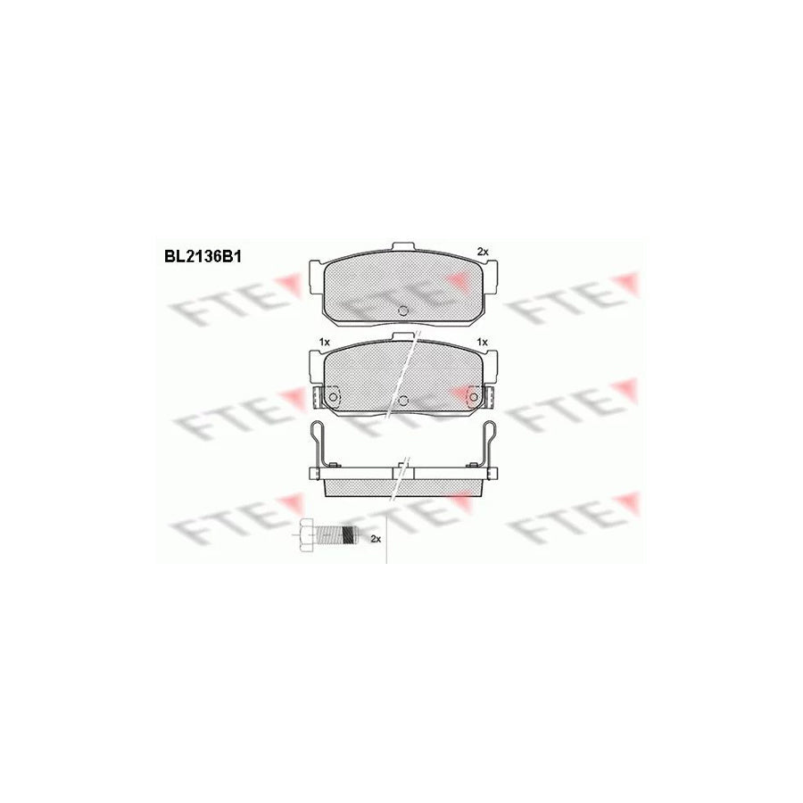FTE Bl2136B1 Brake Pad Set