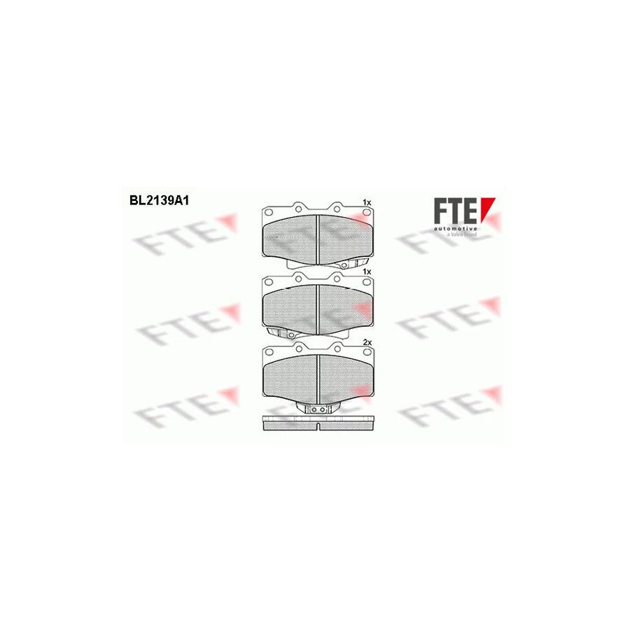 FTE Bl2139A1 Brake Pad Set for Toyota 4 Runner
