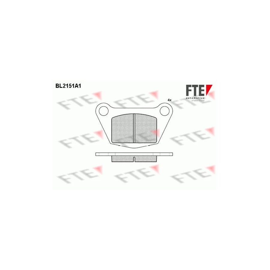 FTE Bl2151A1 Brake Pad Set for Iveco Daily