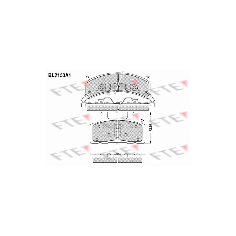 FTE Bl2153A1 Brake Pad Set For