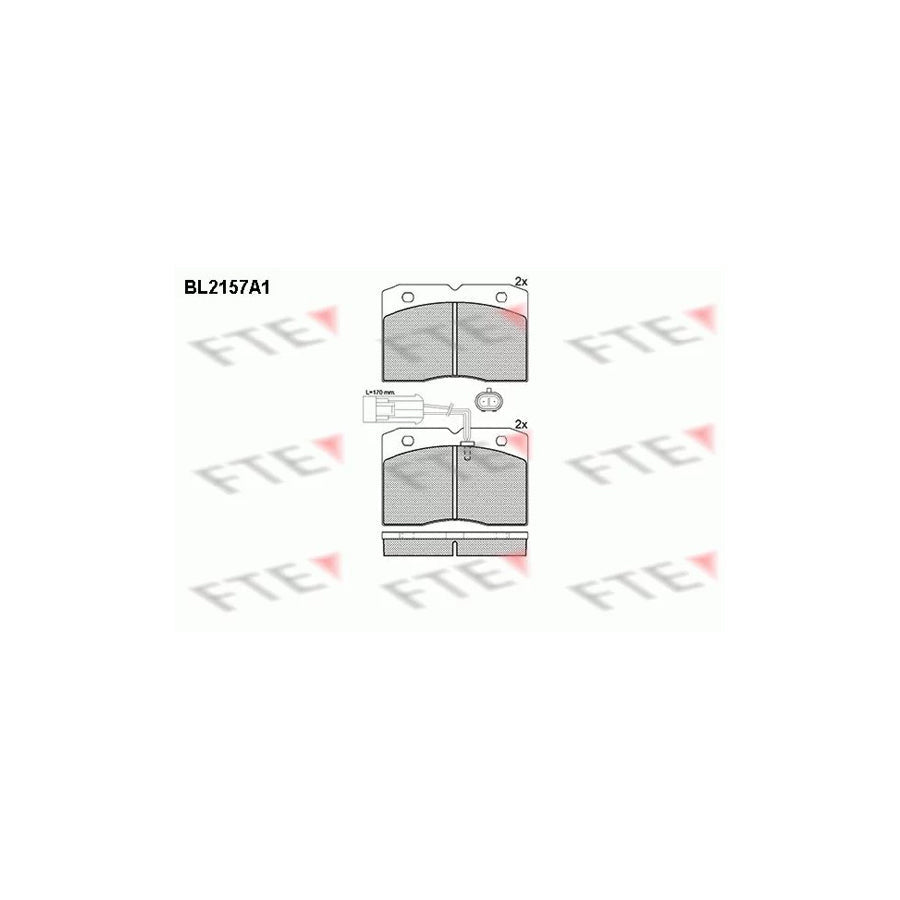 FTE Bl2157A1 Brake Pad Set for Iveco Daily