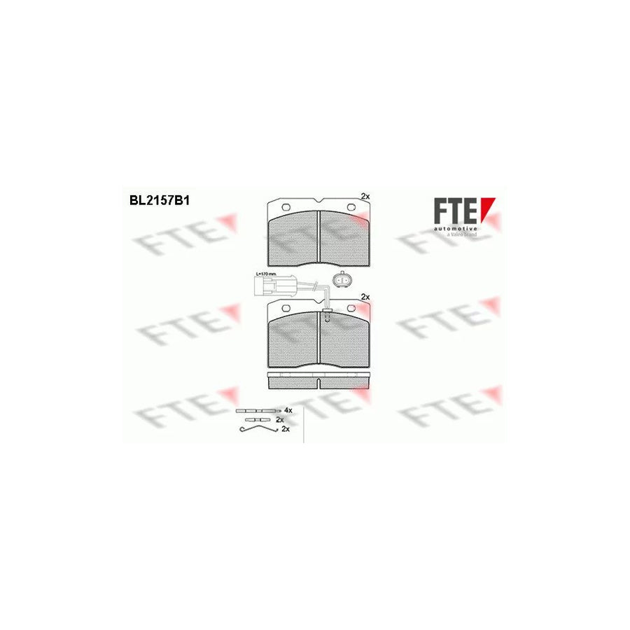 FTE Bl2157B1 Brake Pad Set for Iveco Daily