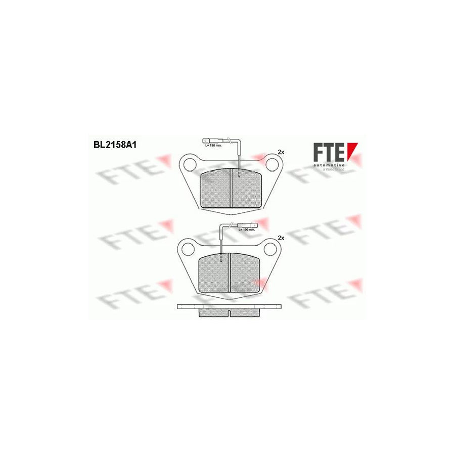 FTE Bl2158A1 Brake Pad Set for Iveco Daily