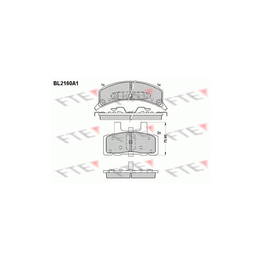 FTE Bl2160A1 Brake Pad Set