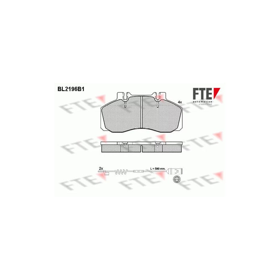 FTE Bl2196B1 Brake Pad Set
