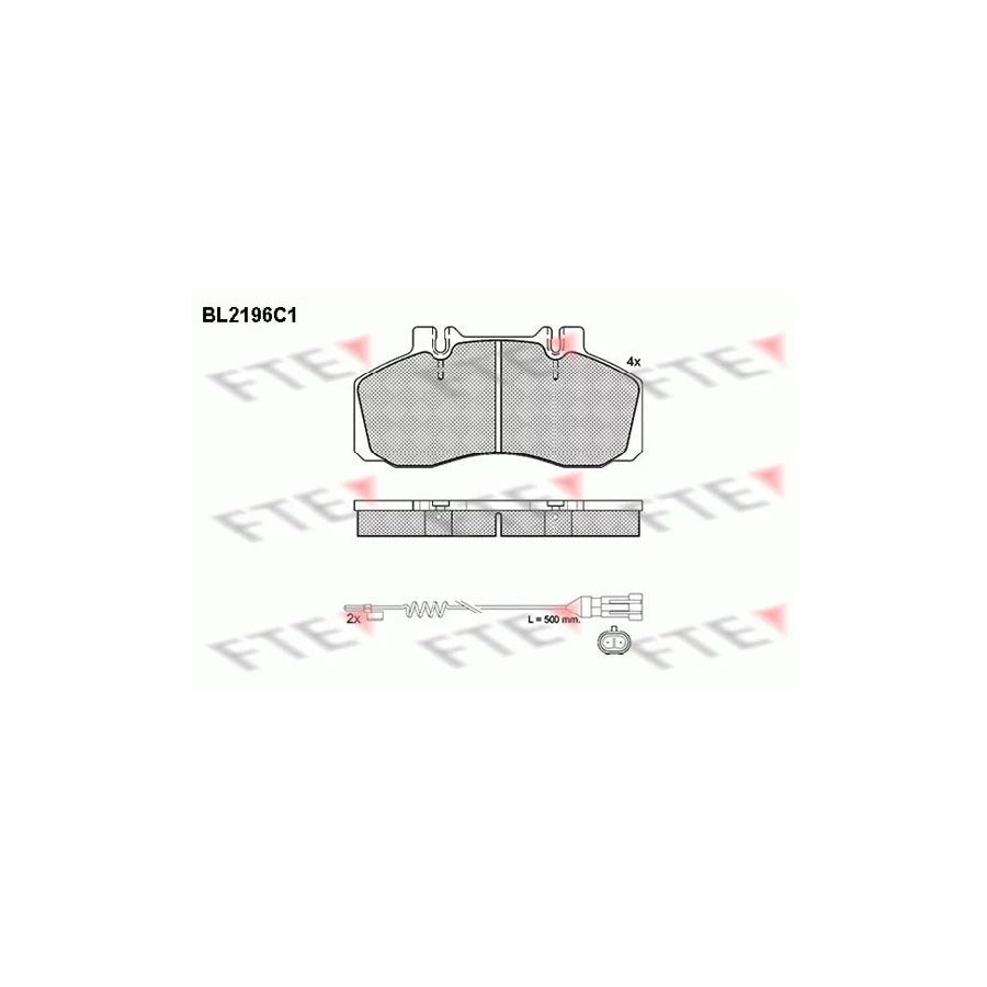 FTE Bl2196C1 Brake Pad Set