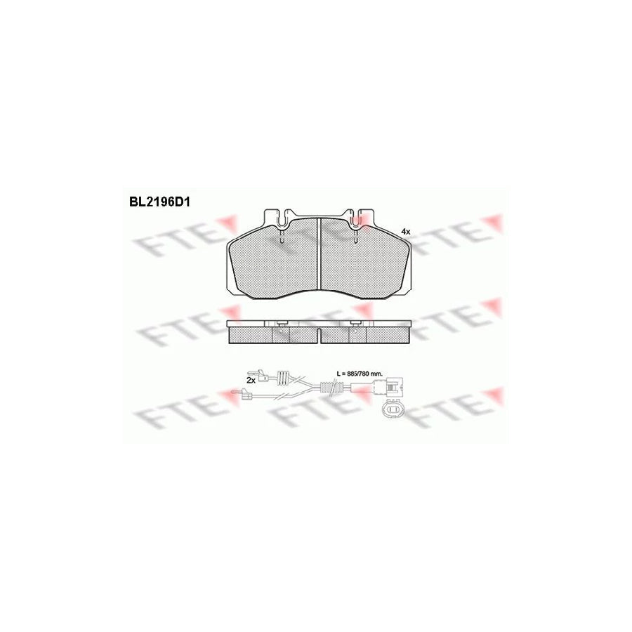 FTE Bl2196D1 Brake Pad Set