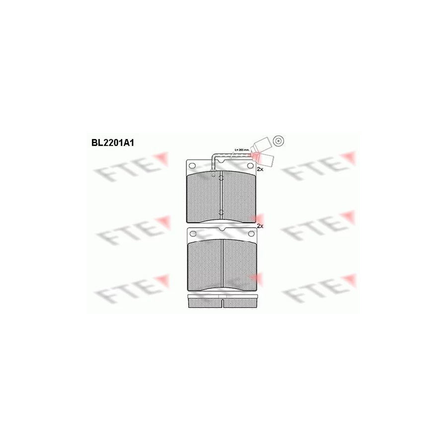 FTE Bl2201A1 Brake Pad Set