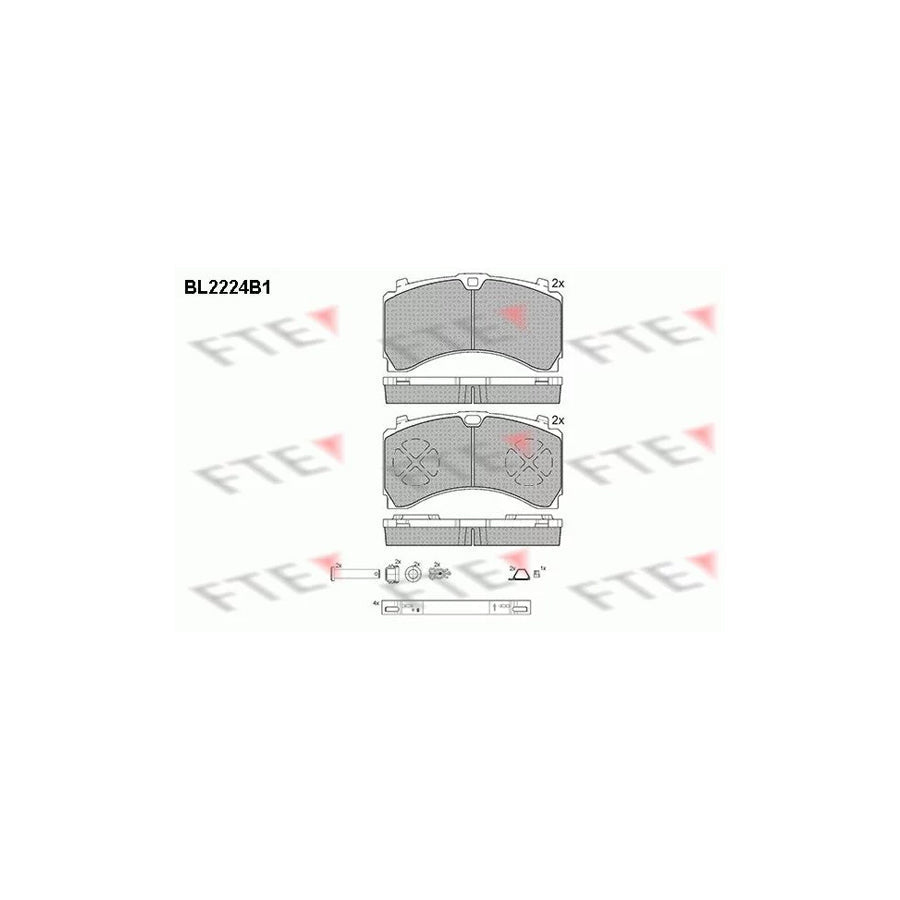 FTE Bl2224B1 Brake Pad Set