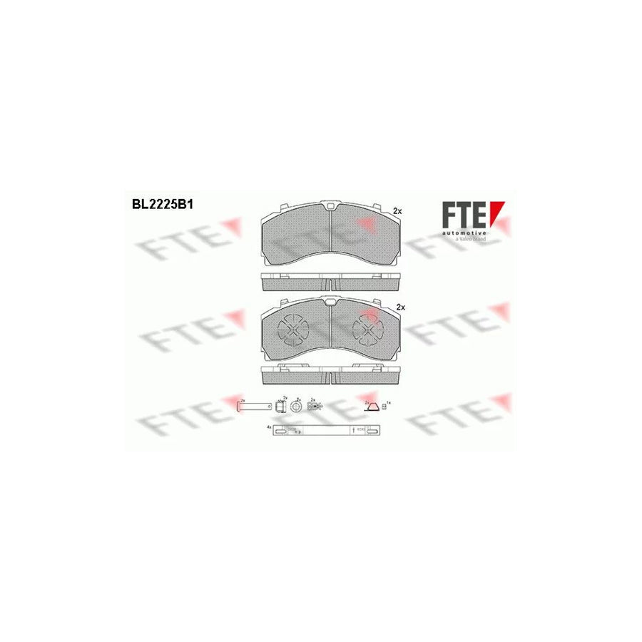 FTE Bl2225B1 Brake Pad Set