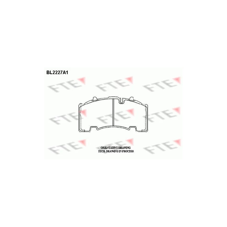 FTE Bl2227A1 Brake Pad Set