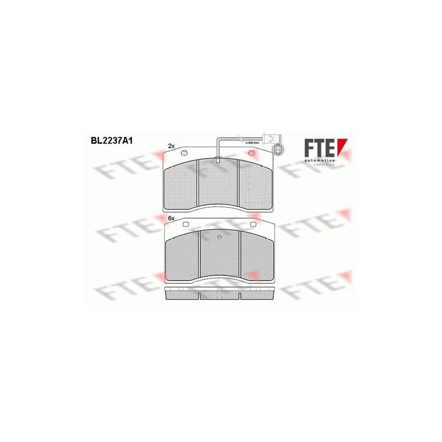 FTE Bl2237A1 Brake Pad Set
