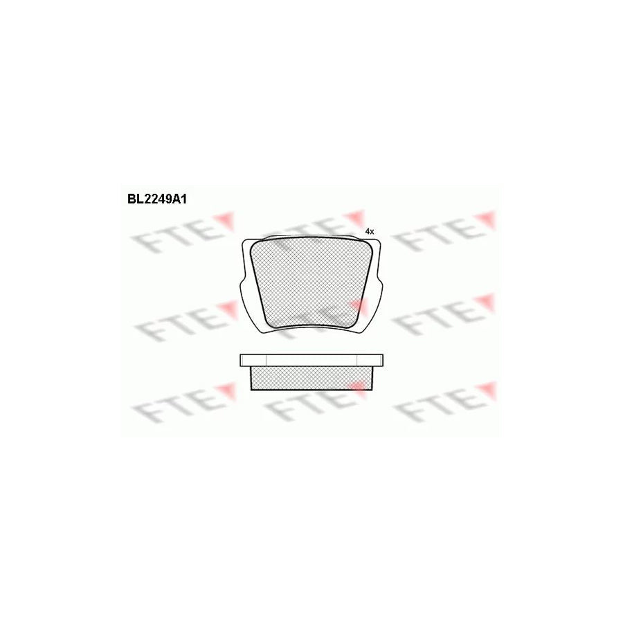 FTE Bl2249A1 Brake Pad Set for Aston Martin Db6 Vantage