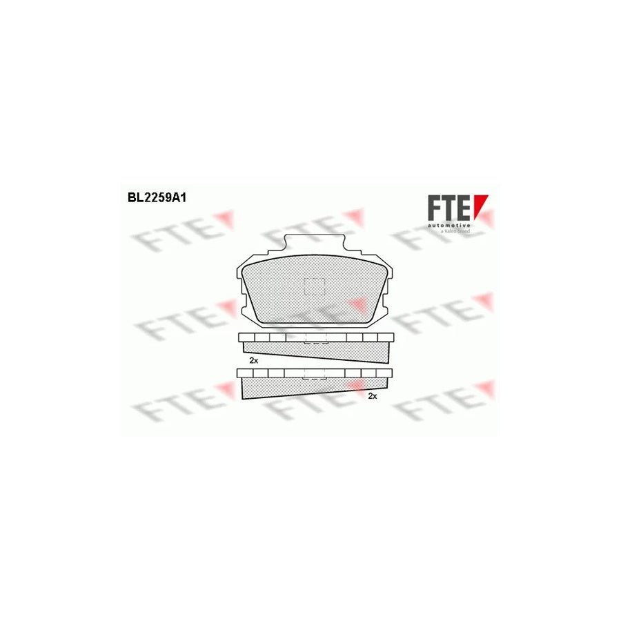 FTE Bl2259A1 Brake Pad Set