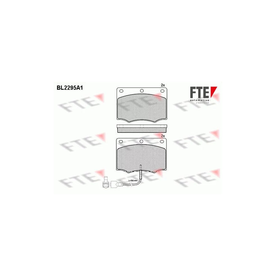 FTE Bl2295A1 Brake Pad Set for Ford Granada