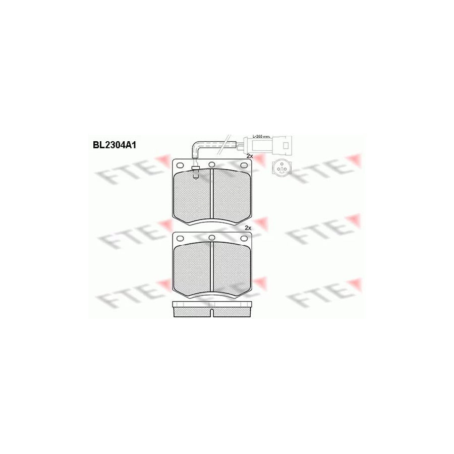FTE Bl2304A1 Brake Pad Set