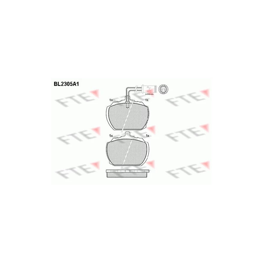 FTE Bl2305A1 Brake Pad Set