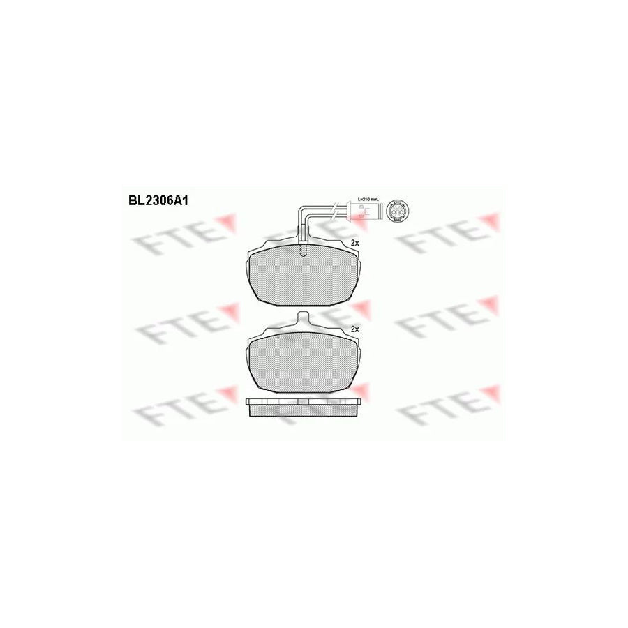 FTE Bl2306A1 Brake Pad Set