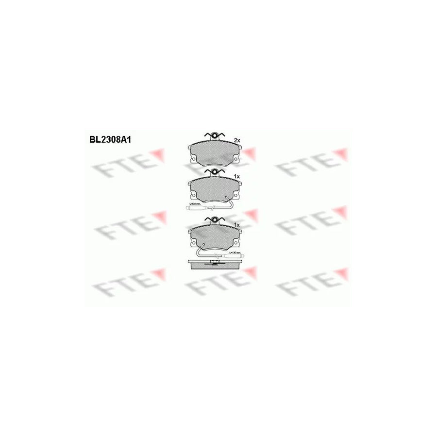 FTE Bl2308A1 Brake Pad Set for Lancia Prisma (831)