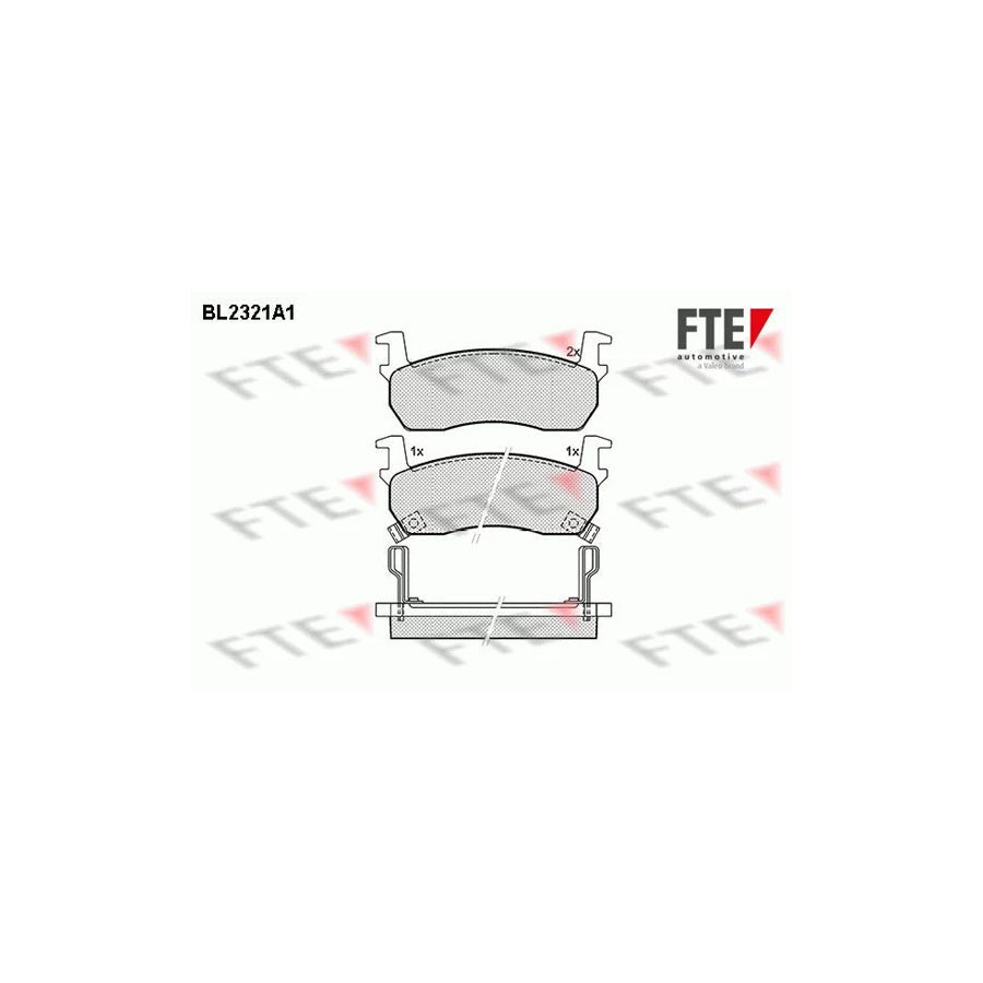 FTE Bl2321A1 Brake Pad Set for Nissan Micra I Hatchback (K10)