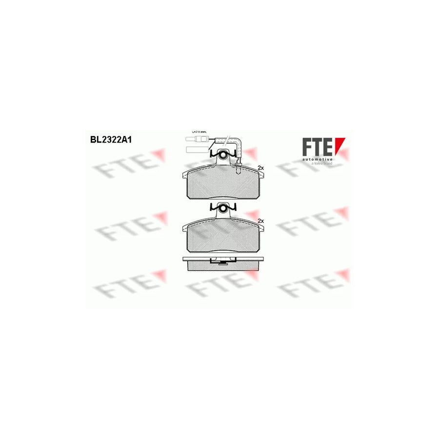 FTE Bl2322A1 Brake Pad Set