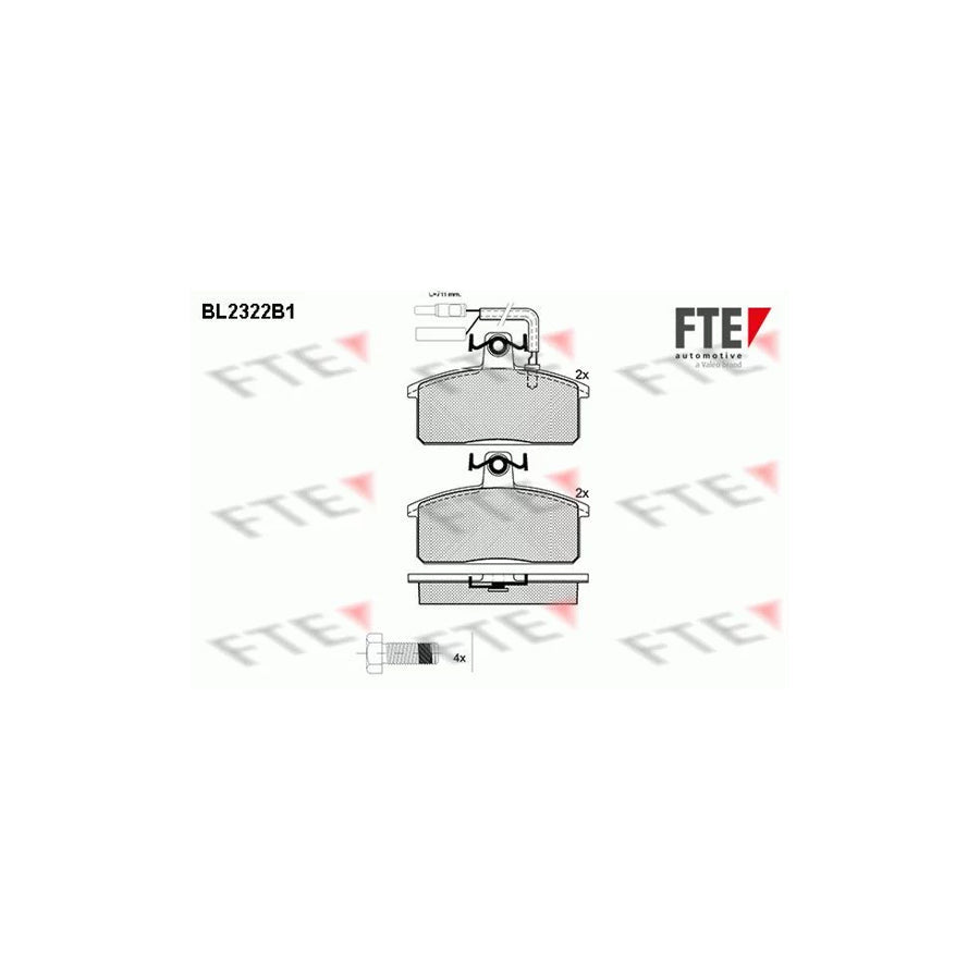 FTE Bl2322B1 Brake Pad Set
