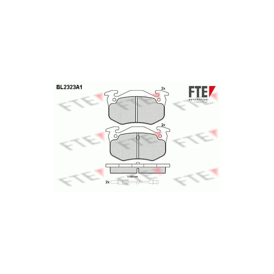 FTE Bl2323A1 Brake Pad Set