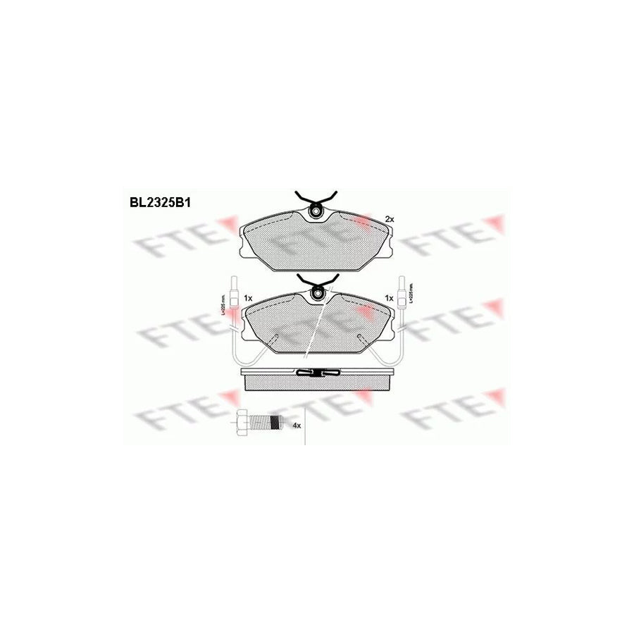 FTE Bl2325B1 Brake Pad Set