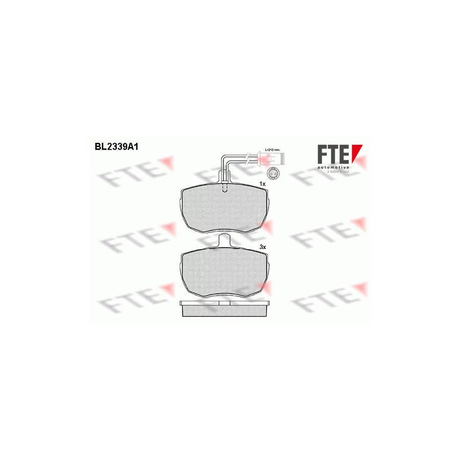 FTE Bl2339A1 Brake Pad Set