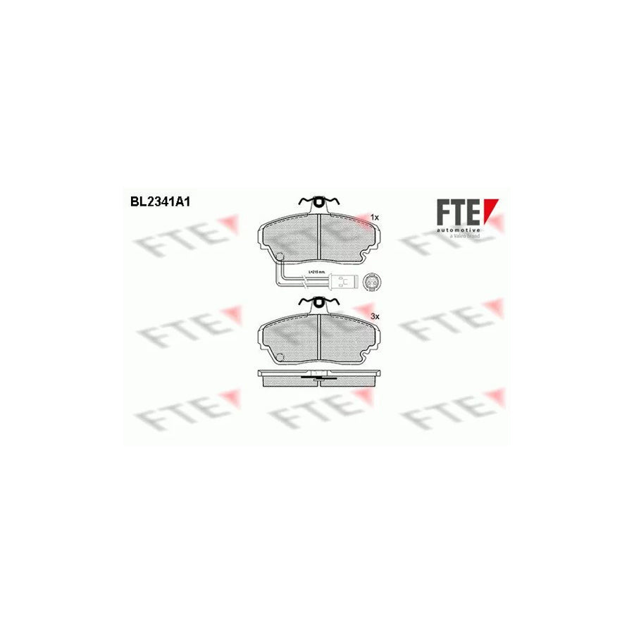 FTE Bl2341A1 Brake Pad Set