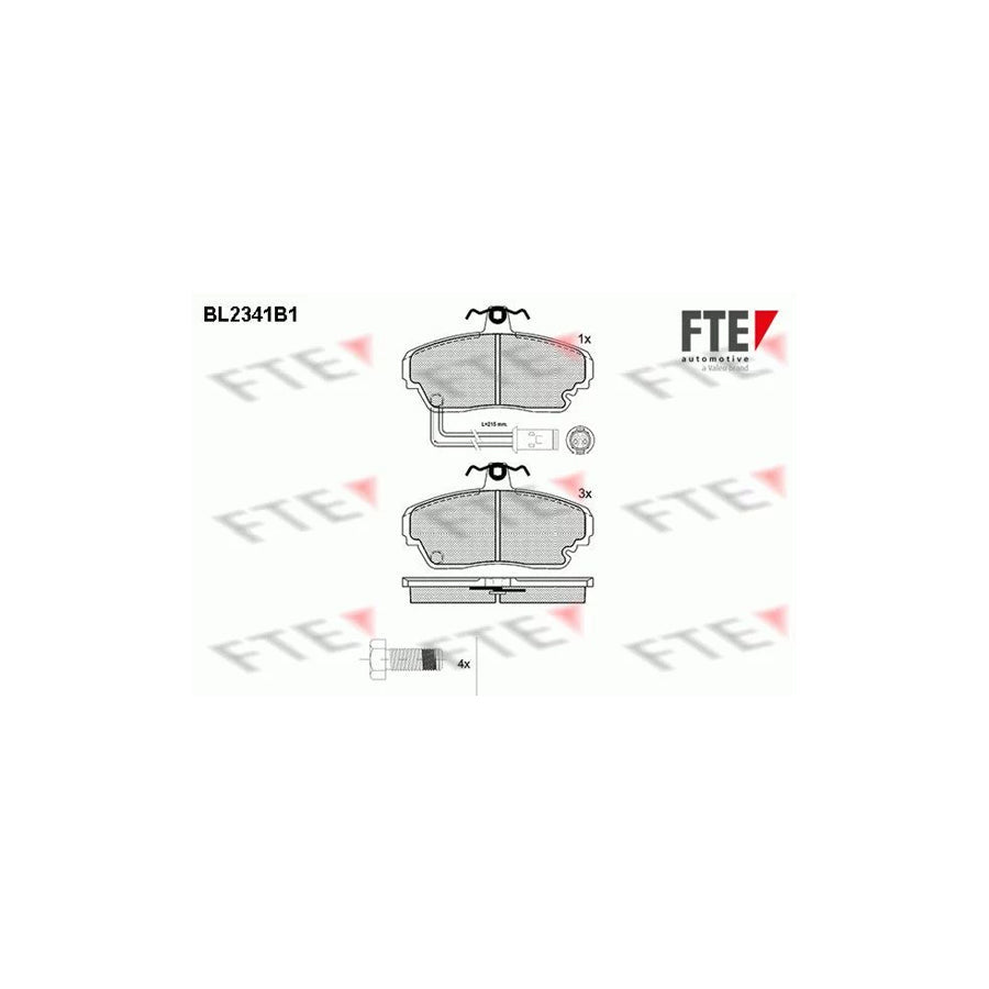 FTE Bl2341B1 Brake Pad Set