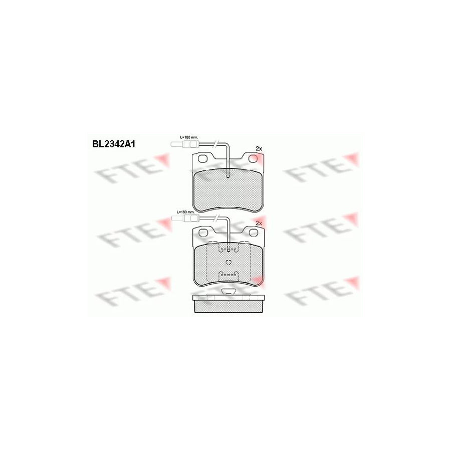 FTE Bl2342A1 Brake Pad Set for Citroã N Ax