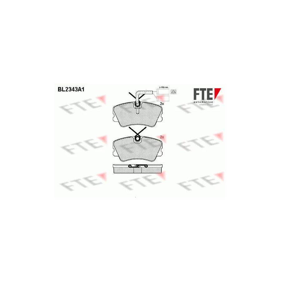 FTE Bl2343A1 Brake Pad Set