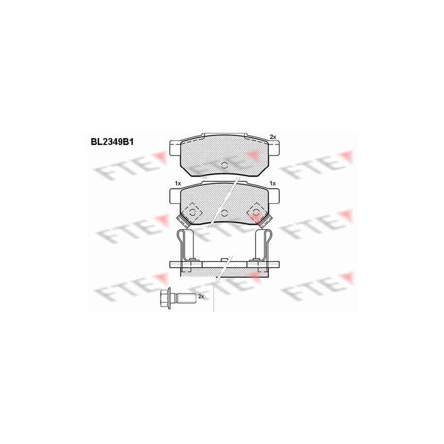 FTE Bl2349B1 Brake Pad Set