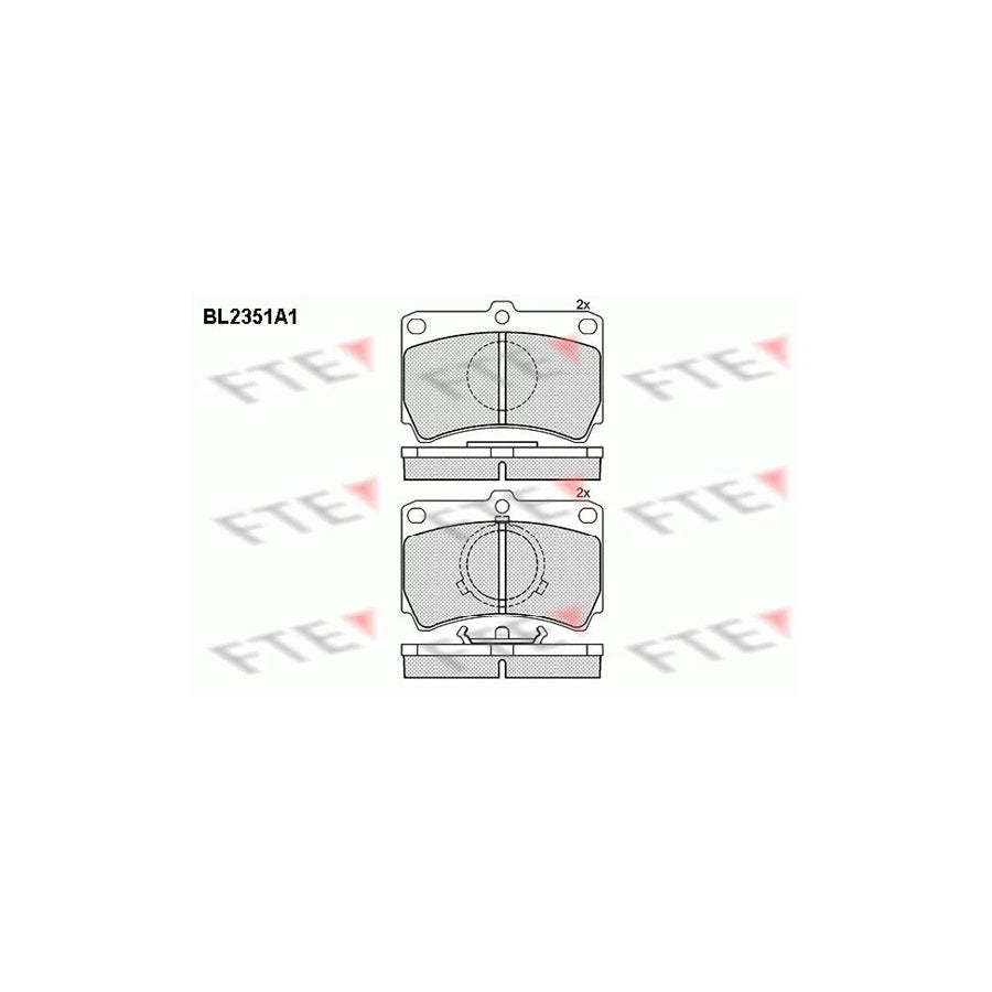 FTE Bl2351A1 Brake Pad Set for Mazda 323
