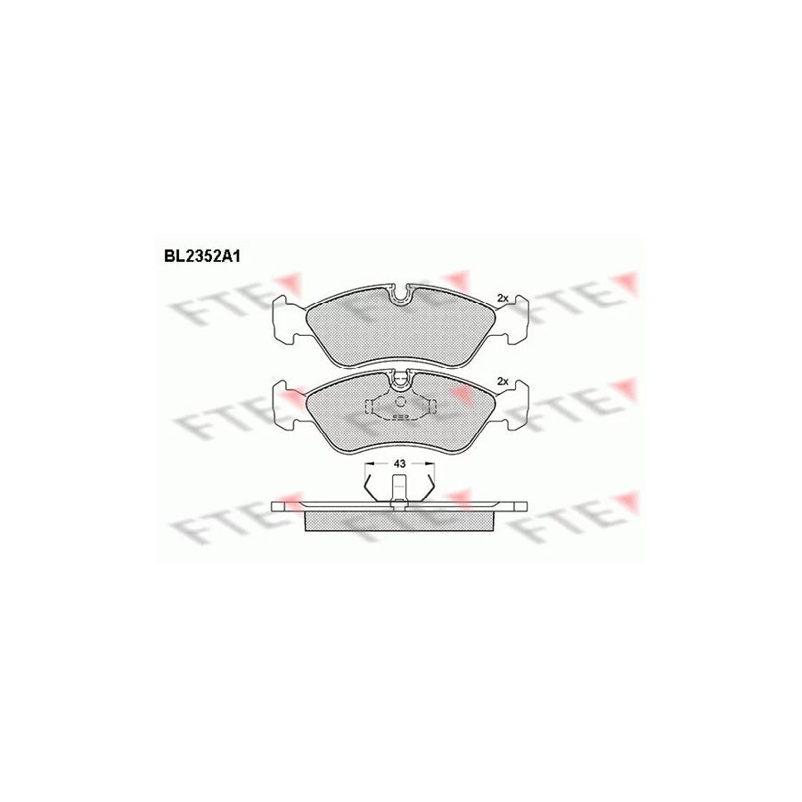 FTE Bl2352A1 Brake Pad Set