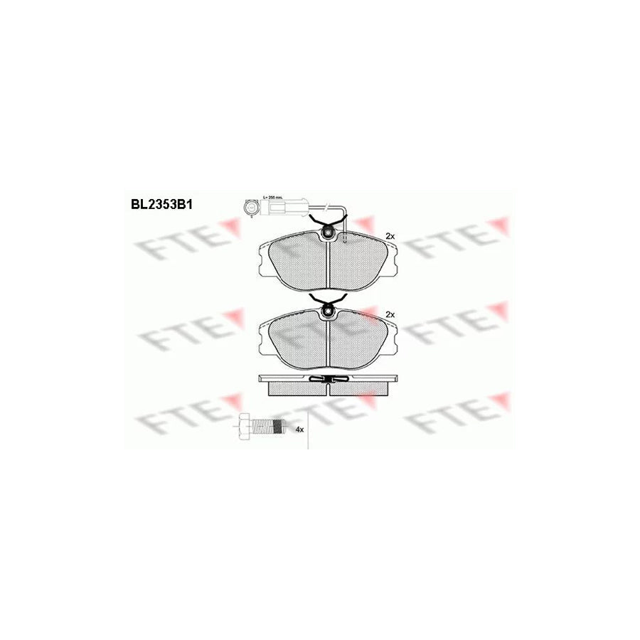 FTE Bl2353B1 Brake Pad Set
