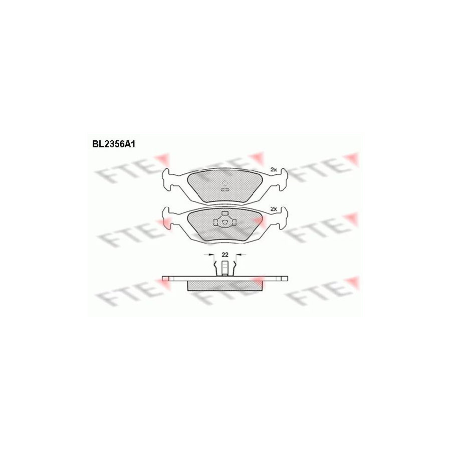 FTE Bl2356A1 Brake Pad Set