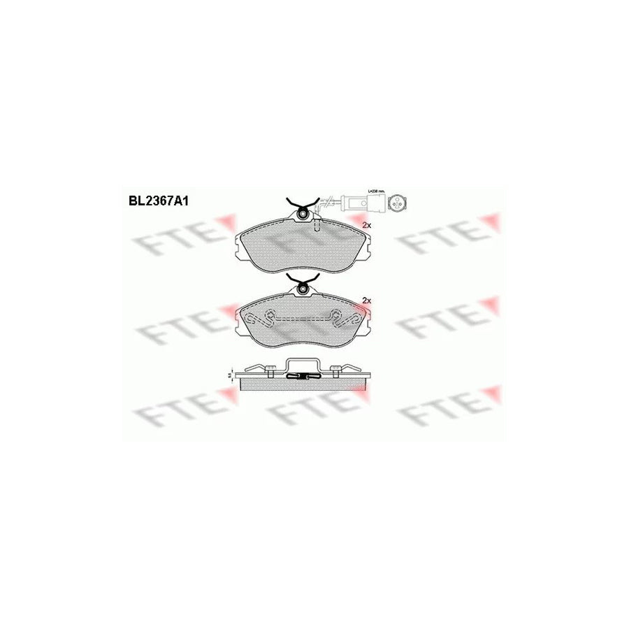 FTE Bl2367A1 Brake Pad Set
