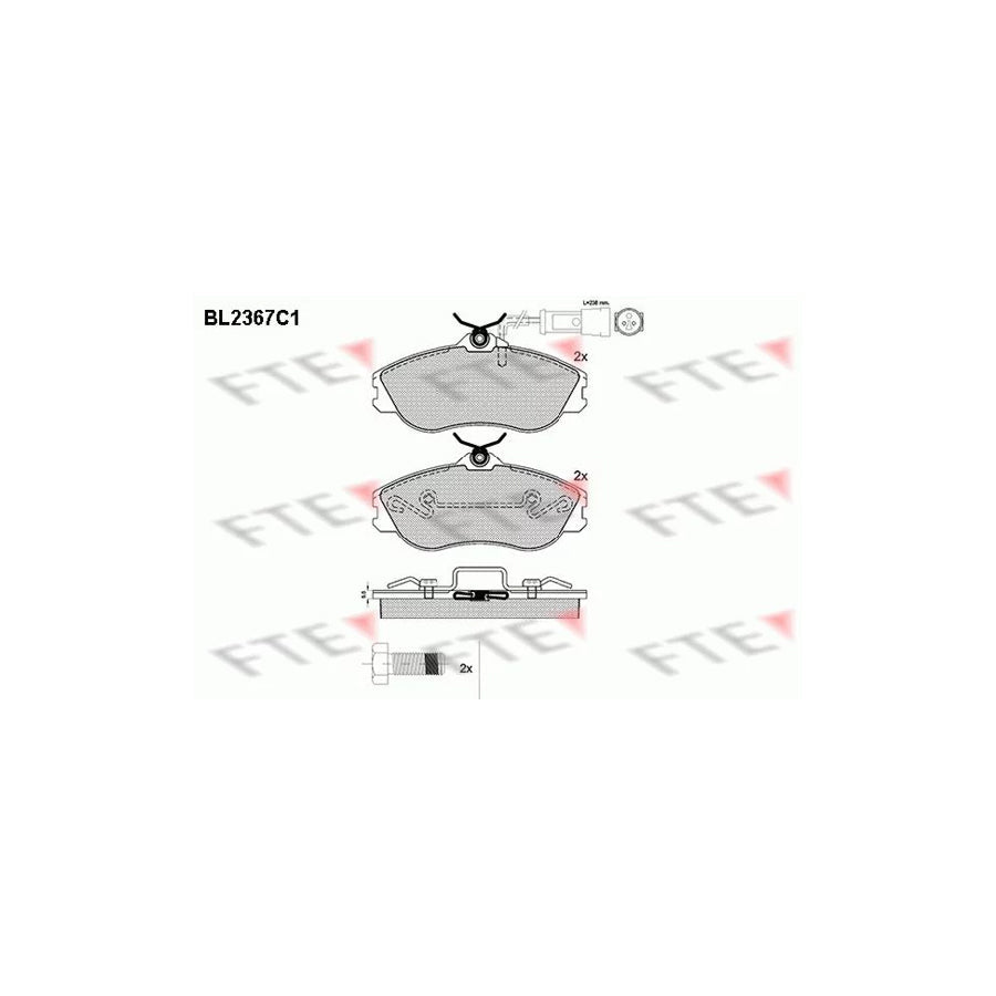 FTE Bl2367C1 Brake Pad Set